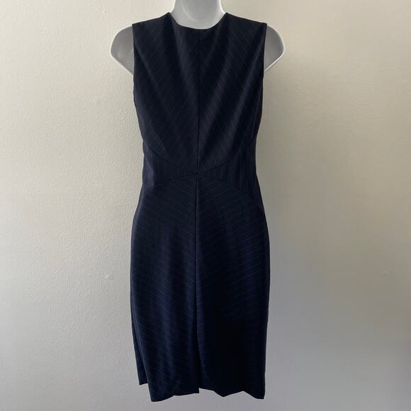 Moschino Cheap and Chic Dress Women XS Small Dark Blue Wool Blend Career Classic - Picture 14 of 15